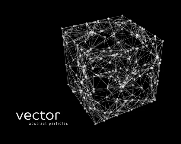 Absztrakt vektor illusztráció kocka — Stock Vector