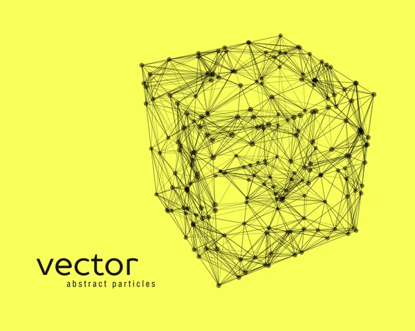Ilustração vetorial abstrata do cubo — Vetor de Stock