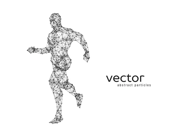 Vektor-Illustration des laufenden Mannes. — Stockvektor