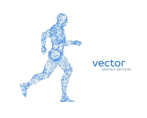 Illustration vectorielle du running man . — Image vectorielle