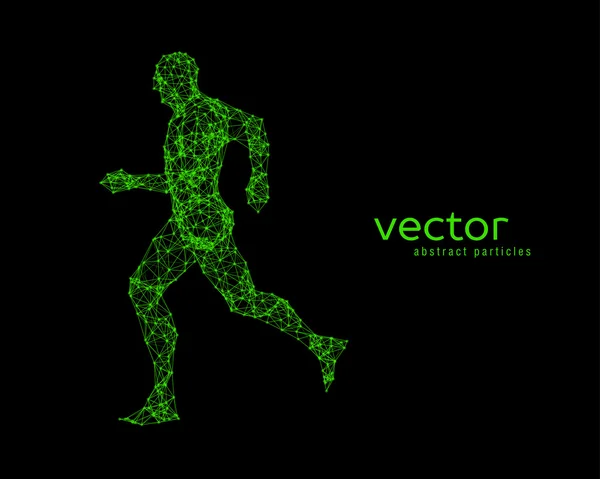 Ilustração vetorial de running man . —  Vetores de Stock