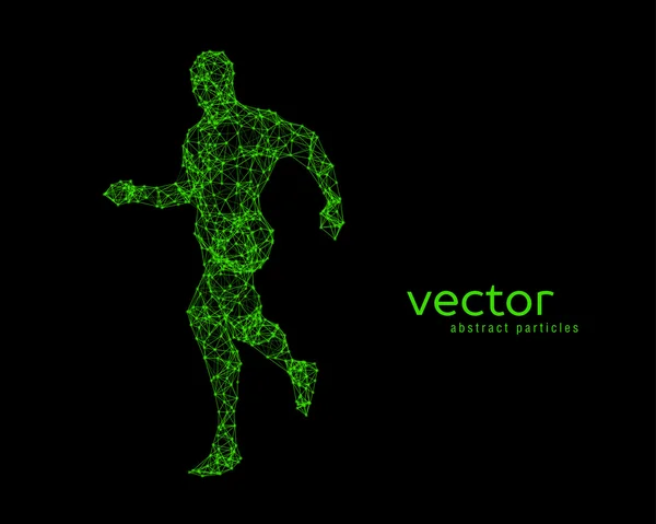 Illustration vectorielle du running man . — Image vectorielle