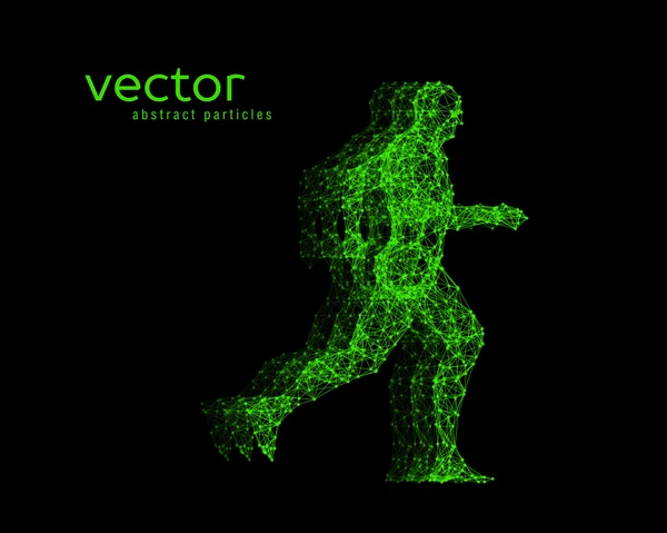 Vector ilustración del hombre en ejecución . — Vector de stock
