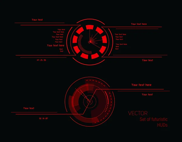 Infografica futuristica come head-up display — Vettoriale Stock