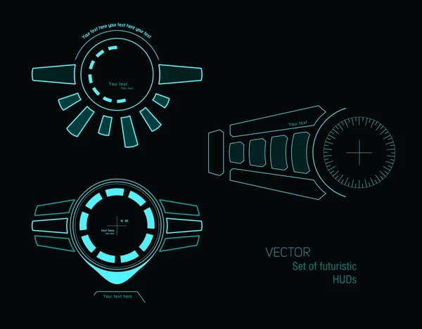 Infografica futuristica come head-up display — Vettoriale Stock