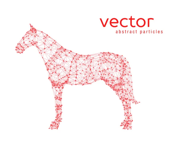 Ilustração vetorial abstrata de cavalo — Vetor de Stock