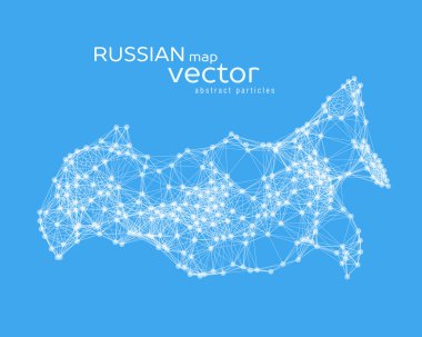 Rus harita vektör soyut çizim