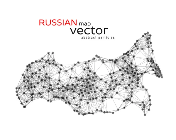 Vector abstracte illustratie van de Russische kaart — Stockvector