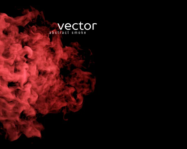 Ilustração vetorial da fumaça vermelha — Vetor de Stock