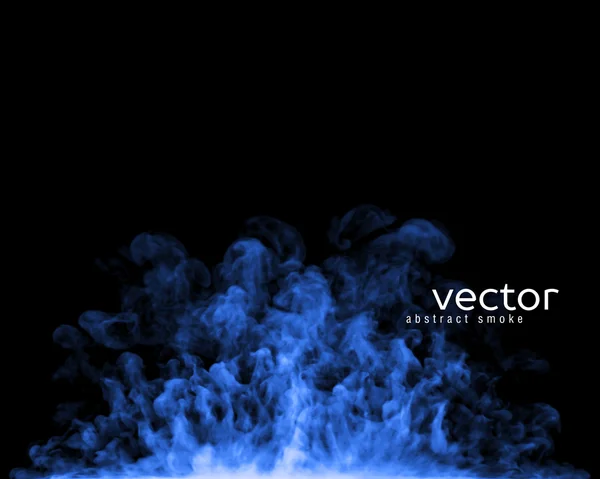 Ilustração vetorial da fumaça azul —  Vetores de Stock
