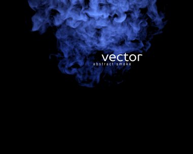 Mavi duman vektör çizim