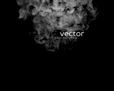 Gri duman vektör çizim