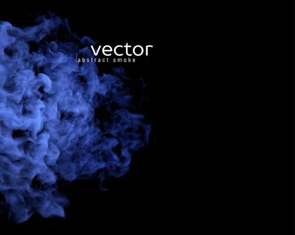 Vektorové ilustrace modrého kouře — Stockový vektor