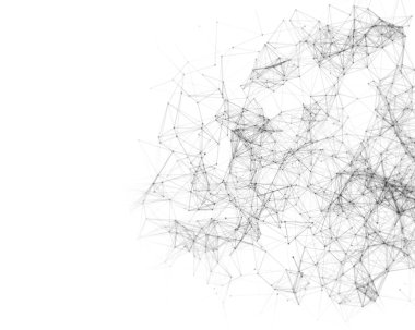 Sibernetik parçacıkları ile dijital arka plan