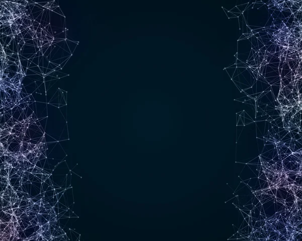 Sibernetik parçacıkları ile dijital arka plan