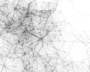 Sibernetik parçacıkları ile dijital arka plan