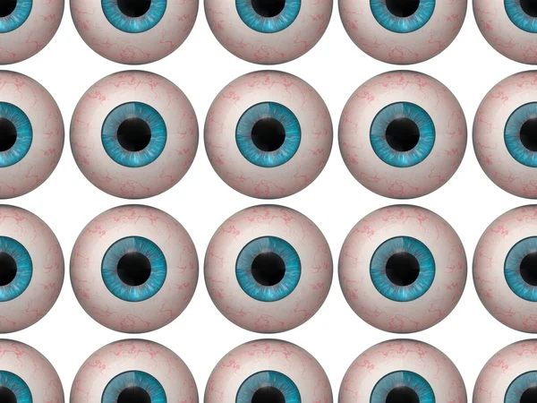 Seamless pattern of human eyeballs — Stock Photo, Image