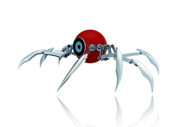 3d 机器人蜘蛛 — 图库照片