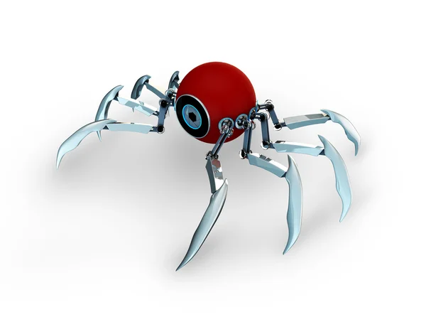 3d 机器人蜘蛛 — 图库照片
