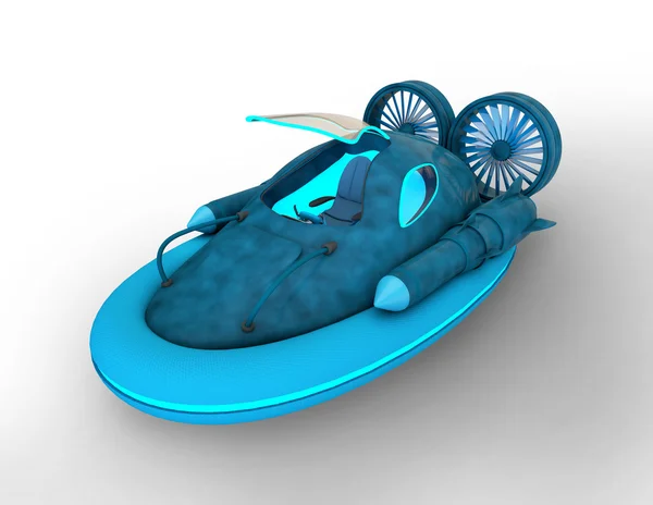 Futuristických hover auto s otevřenou kabinou — Stock fotografie