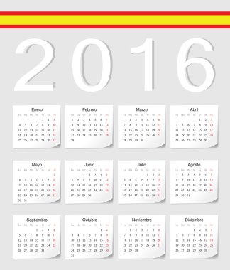 İspanyolca 2016 takvim