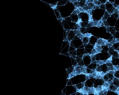 Mavi sibernetik parçacıklar 