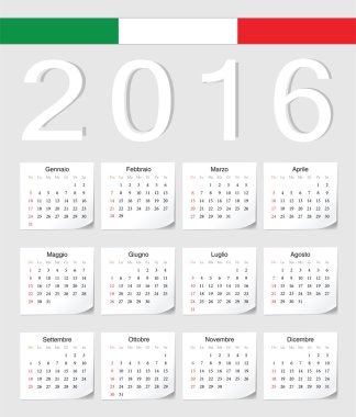 İtalyanca 2016 takvim