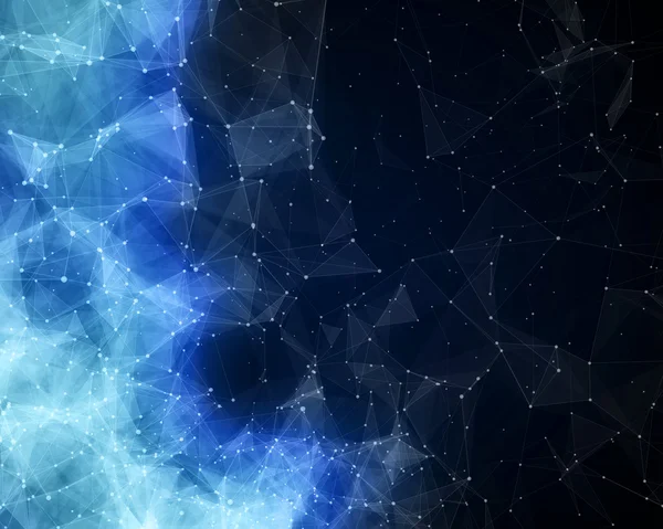 青い抽象星雲 — ストック写真