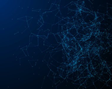 Sibernetik parçacıkları ile arka plan