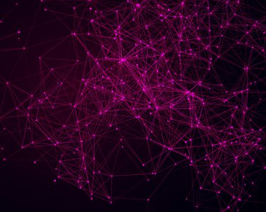 Sibernetik parçacıkları ile arka plan