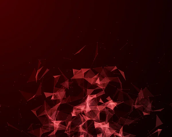 Digital background with geometric particles — Stock Photo, Image