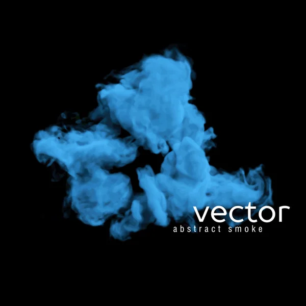 Vectorillustratie van blauwe rook — Stockvector