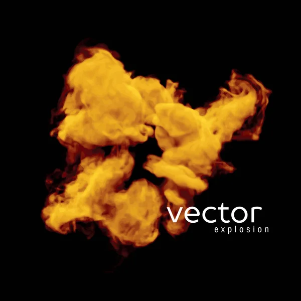 Yangın patlama vektör çizim — Stok Vektör