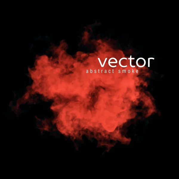 Vectorillustratie van rode rook — Stockvector