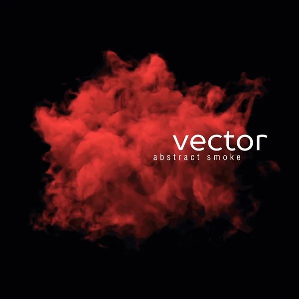 Vektorové ilustrace červeného dýmu — Stockový vektor