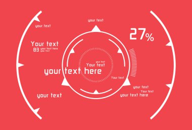 Head-up display olarak fütüristik infographics