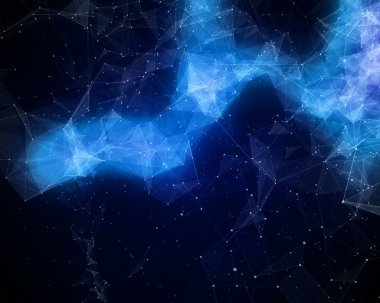 Uzayda soyut Bulutsusu