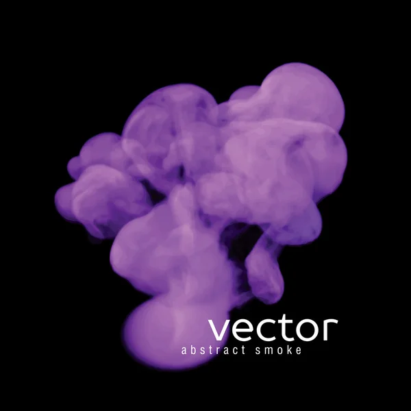Ilustración vectorial de humo violeta — Vector de stock