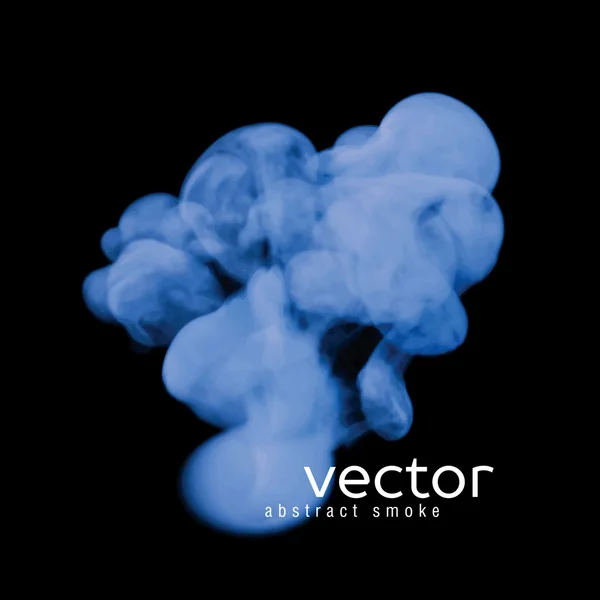 Ilustración vectorial del humo azul — Vector de stock