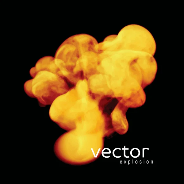 Vectorillustratie van brand explosie — Stockvector
