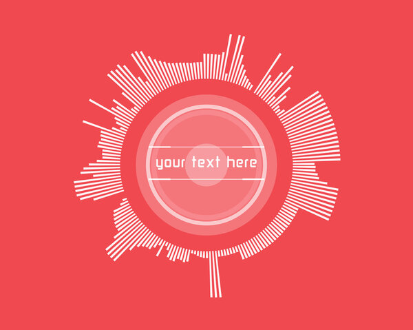 Абстрактная футуристическая инфографика
