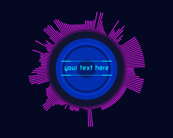 Абстрактная футуристическая инфографика
