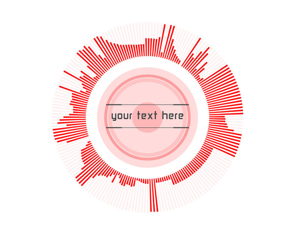 Абстрактная футуристическая инфографика
