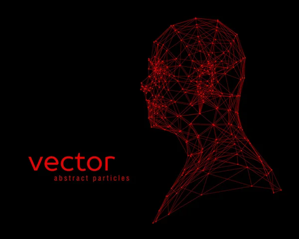 Анотація Векторна ілюстрація голови людини — стоковий вектор