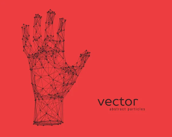 Vector illustration of human arm — Stock Vector