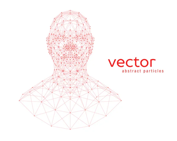 Анотація Векторна ілюстрація голови людини — стоковий вектор