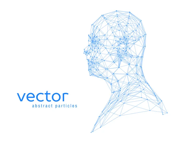 Анотація Векторна ілюстрація голови людини — стоковий вектор