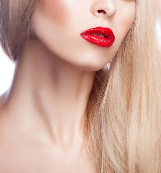 Mulher Bonita Com Closeup De Maquiagem De Luxo Foto Royalty Free