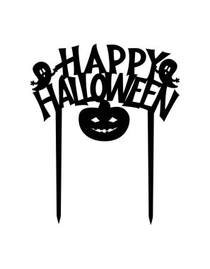 Mutlu Cadılar Bayramı Pastası Topları Hayaletle hazır, balkabağı kesme makinesiyle kesilecek