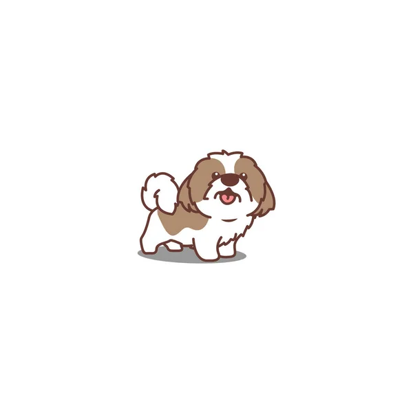 Cute Shih Tzu Dog 아이콘 Vector Illustration — 스톡 벡터